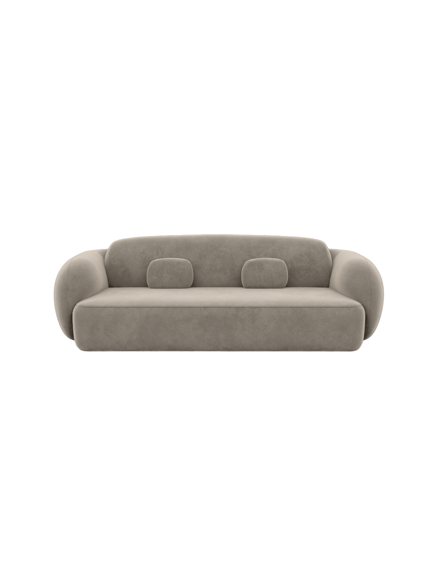 
3-Sitzer Design Sofa „Avella“ mit Samtbezug - Samtbezug Königsblau