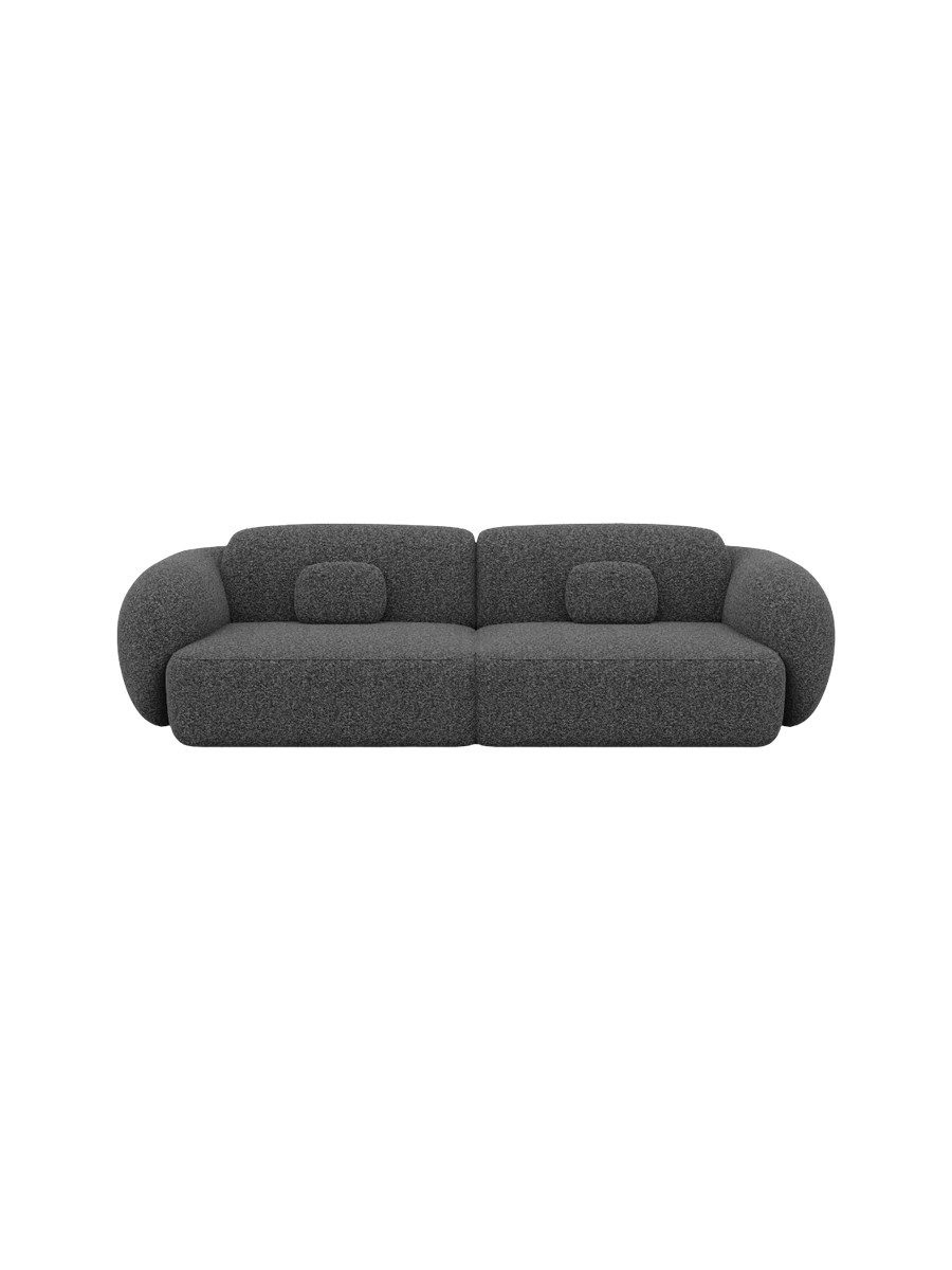 
4-Sitzer Design Sofa „Avella“ mit Bouclé-Bezug - Bouclé Graphit