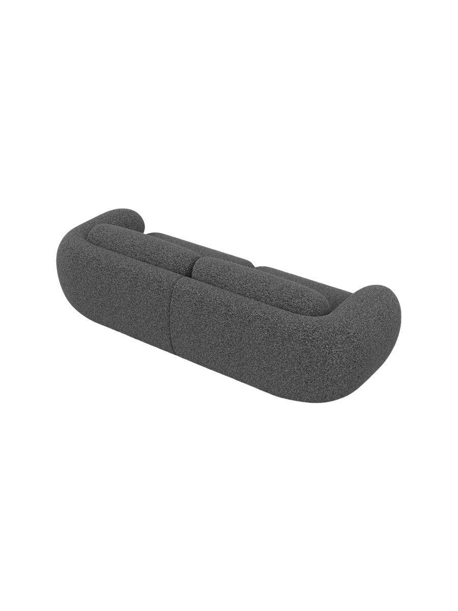 
4-Sitzer Design Sofa „Avella“ mit Bouclé-Bezug - Bouclé Graphit