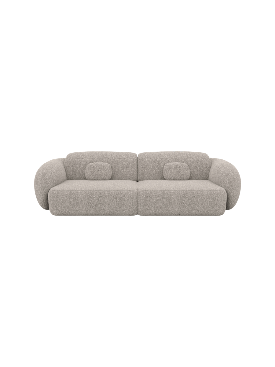
4-Sitzer Design Sofa „Avella“ mit Bouclé-Bezug - Bouclé Graphit