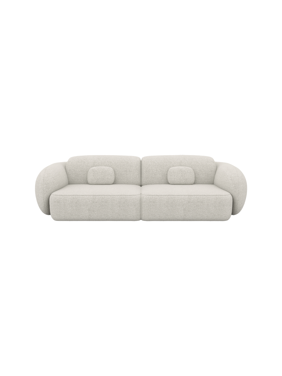 
4-Sitzer Design Sofa „Avella“ mit Bouclé-Bezug - Bouclé Graphit