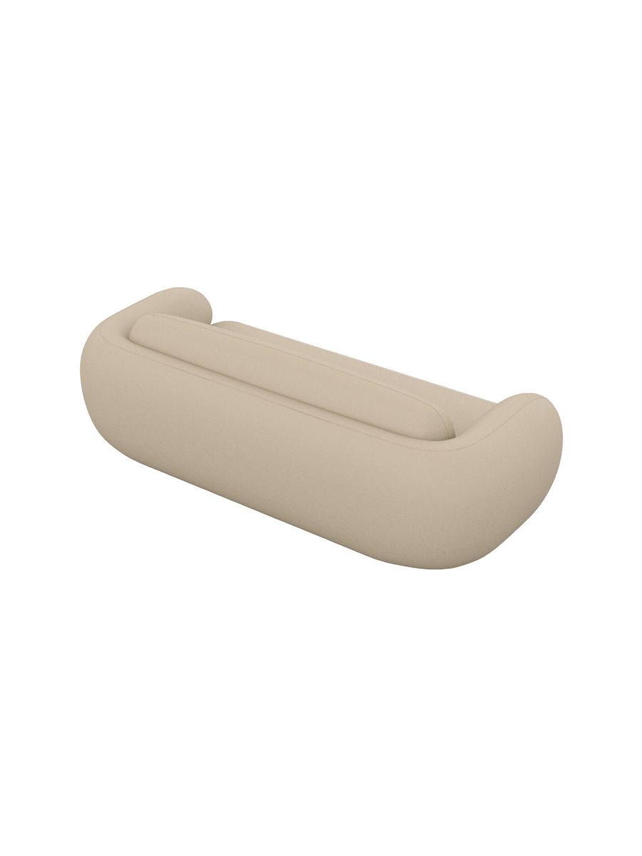 
4-Sitzer Design Echtleder Sofa „Avella“ - Echtleder Beige