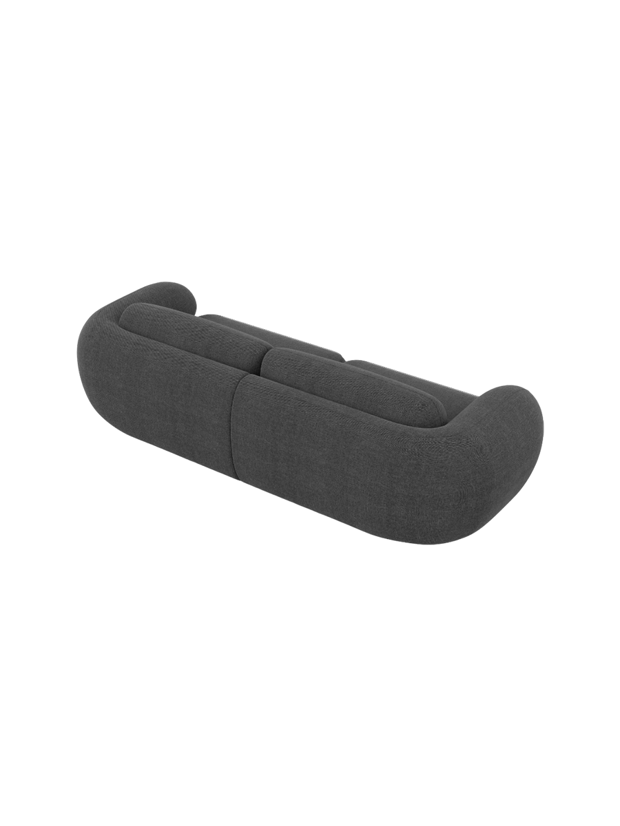 
4-Sitzer Design Sofa „Avella“ mit Strukturstoff-Bezug - Strukturstoff Anthrazit