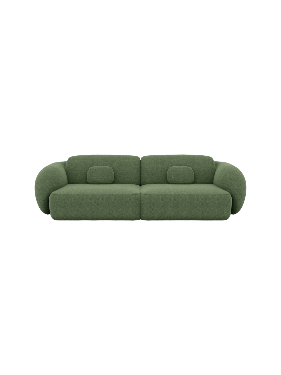 
4-Sitzer Design Sofa „Avella“ mit Strukturstoff-Bezug - Strukturstoff Anthrazit
