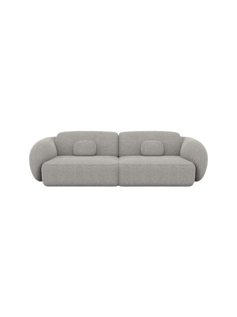 
4-Sitzer Design Sofa „Avella“ mit Strukturstoff-Bezug - Strukturstoff Anthrazit