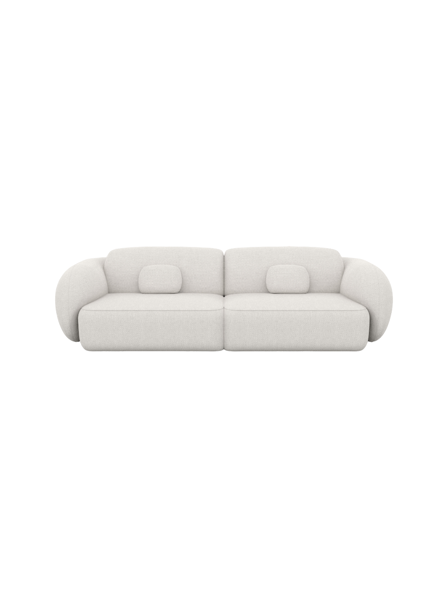 
4-Sitzer Design Sofa „Avella“ mit Strukturstoff-Bezug - Strukturstoff Anthrazit