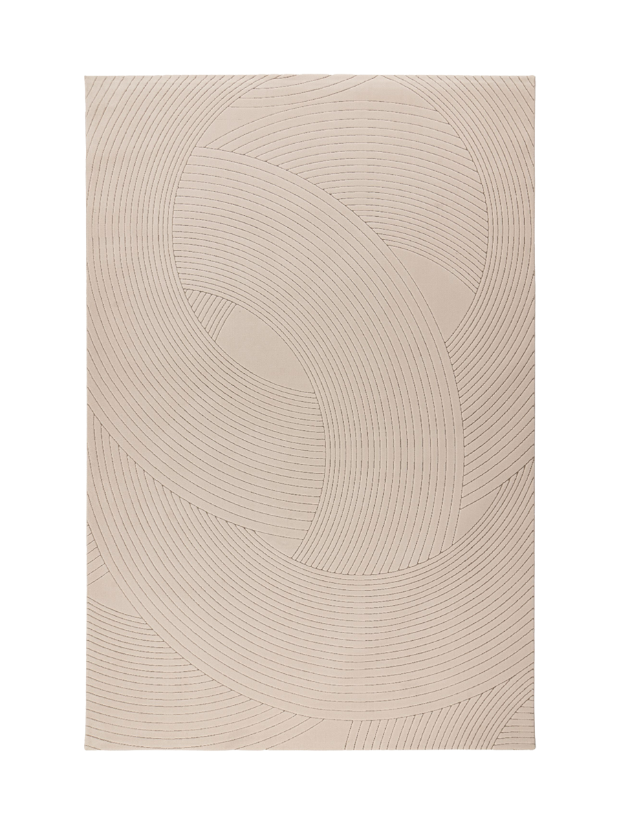 
Tappeto di design di alta qualità „Napoli 501“ - Tortora - 80 x 150 cm