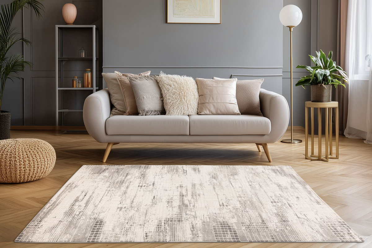 
Tappeto di design di alta qualità „Napoli 503“ - Argento - 80 x 150 cm