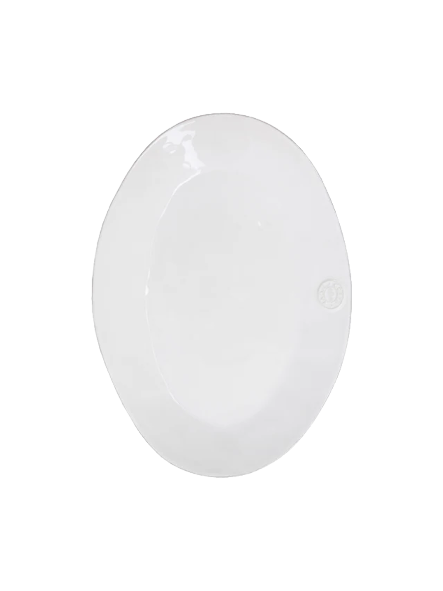 
Handmade Serving Platter "Nova" - White / Medium, 29.1 x 21.4 cm