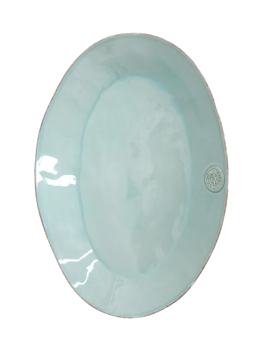 
Handmade Serving Platter "Nova" - Sea turquoise / Large, 40 x 28.30 cm