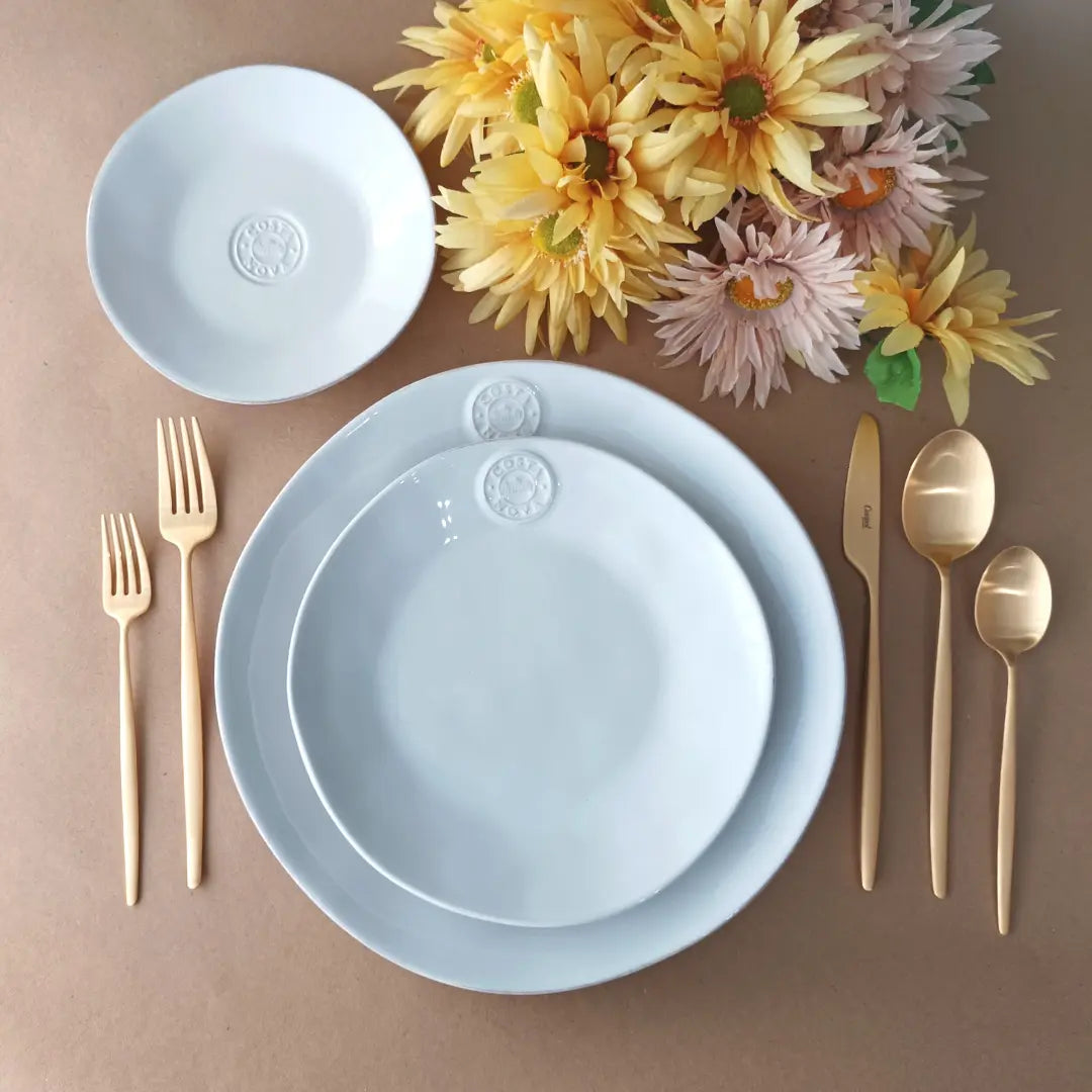 
Handmade Bread Plate "Nova" - White