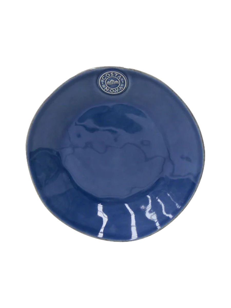 
Handmade Salad & Dessert Plate "Nova" - Denim