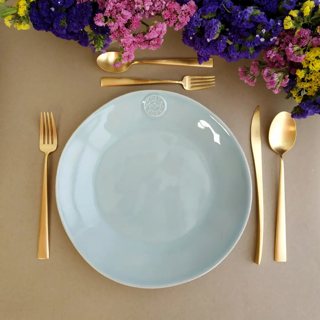 
Handmade Salad & Dessert Plate "Nova" - Sea Turquoise