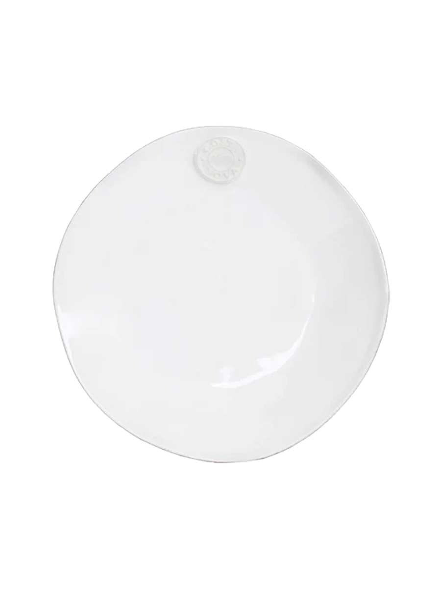 
Handmade Salad & Dessert Plate "Nova" - White