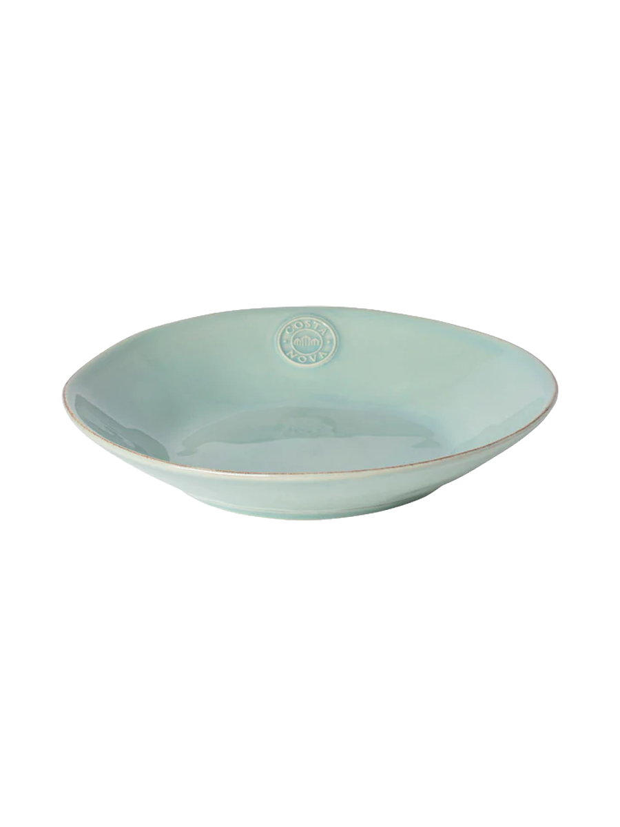 
Handmade Soup & Pasta Plate "Nova" - Seaturquoise