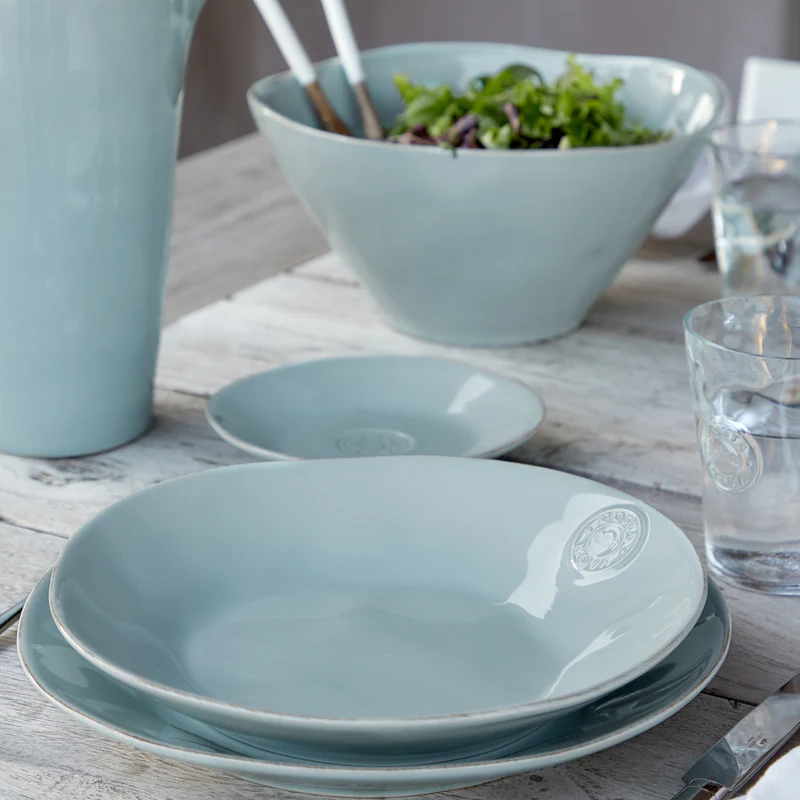 
Handmade Soup & Pasta Plate "Nova" - Seaturquoise