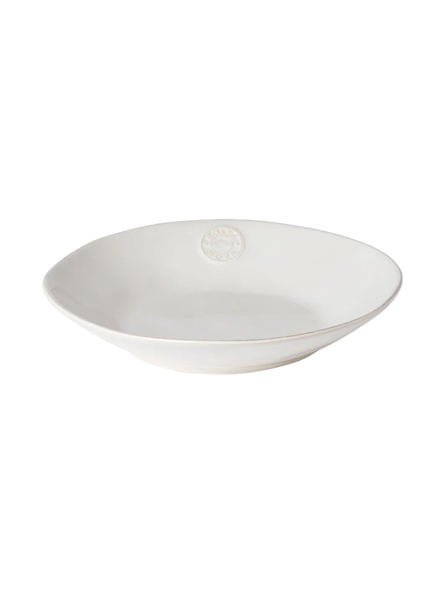 
Handmade Soup & Pasta Plate "Nova" - White