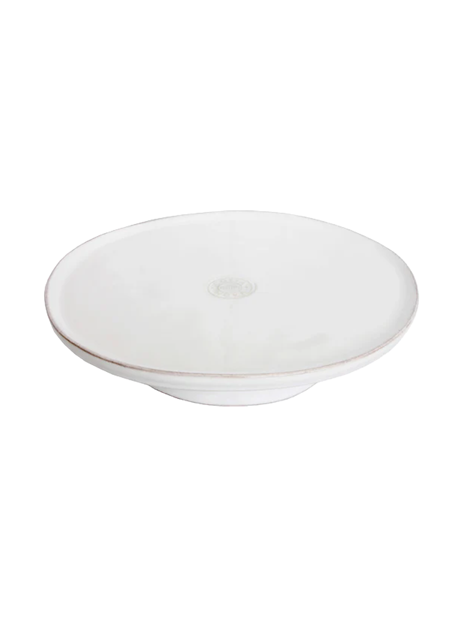 
Handmade Cake & Serving Plate "Nova" - White