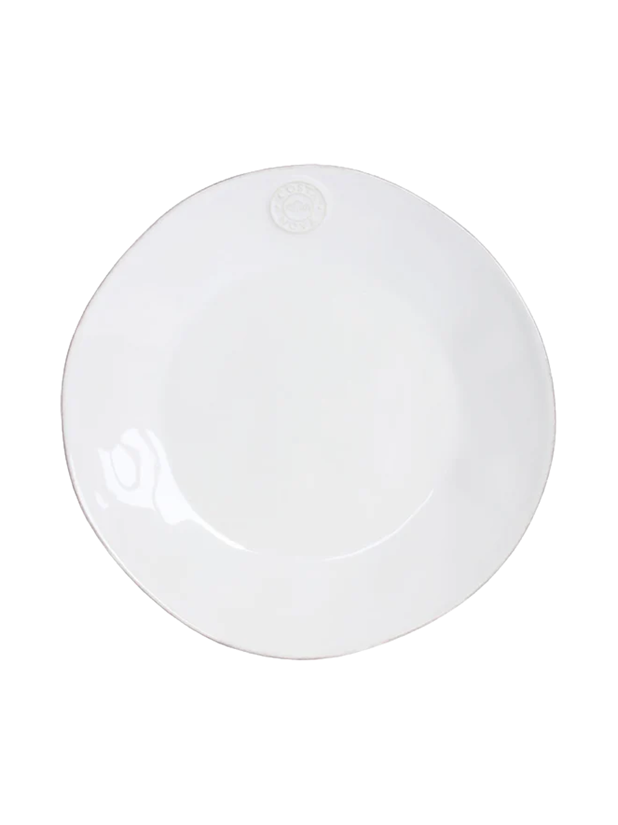 
Handmade Dinner Plate "Nova" - White