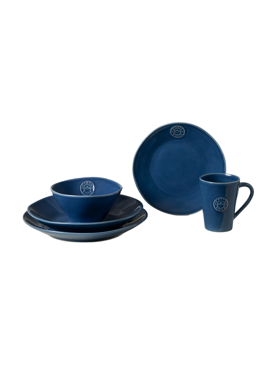 
Handmade Tableware Set "Nova Denim", 5-piece