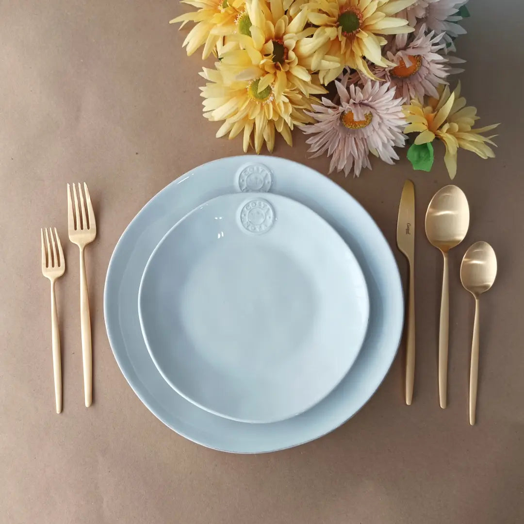 
Handmade Dinnerware Set "Nova White", 5-piece