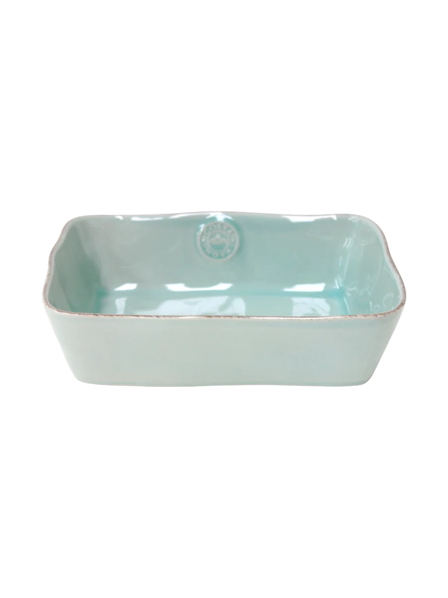 
Handmade, oval baking dish "Nova" - Ocean Turquoise / Medium, 25.7 x 18.6 cm