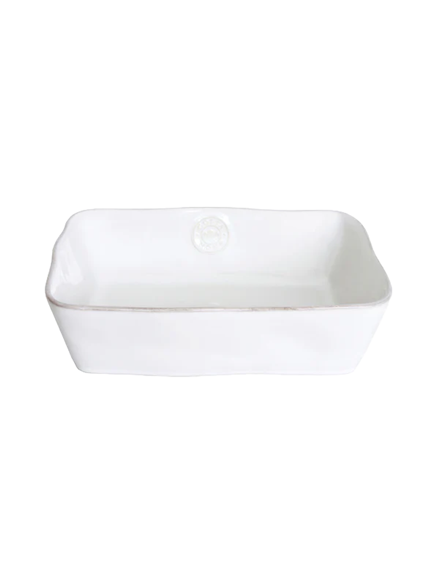 
Handmade, oval baking dish "Nova" - White / Medium, 25.7 x 18.6 cm