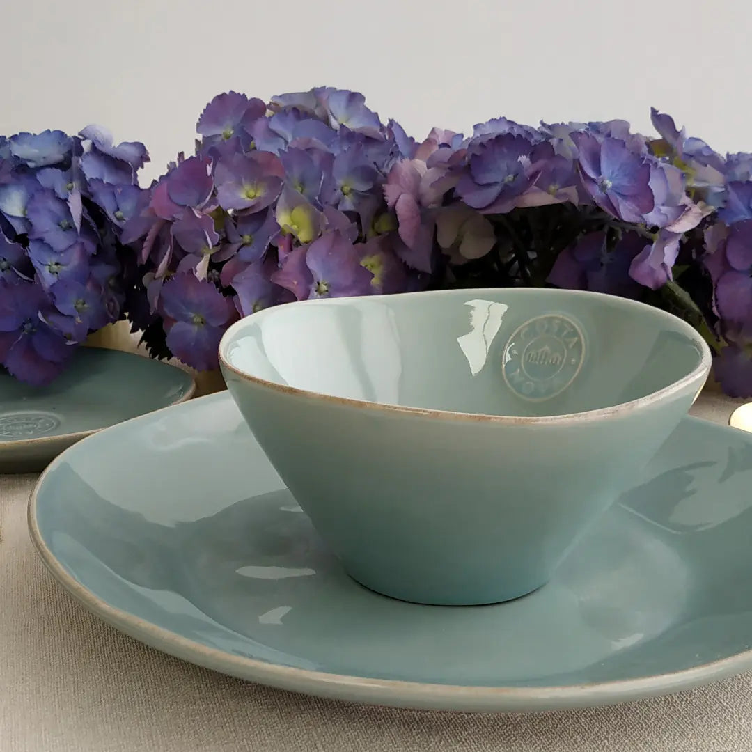 
Handmade Soup & Cereal Bowl "Nova" - Sea turquoise