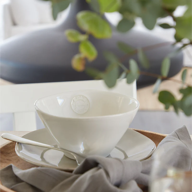 
Handmade Soup & Cereal Bowl "Nova" - White