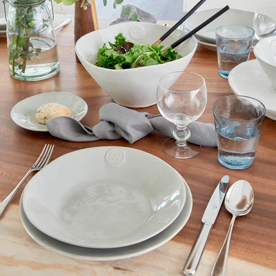 
Handmade Salad Bowl "Nova" - White