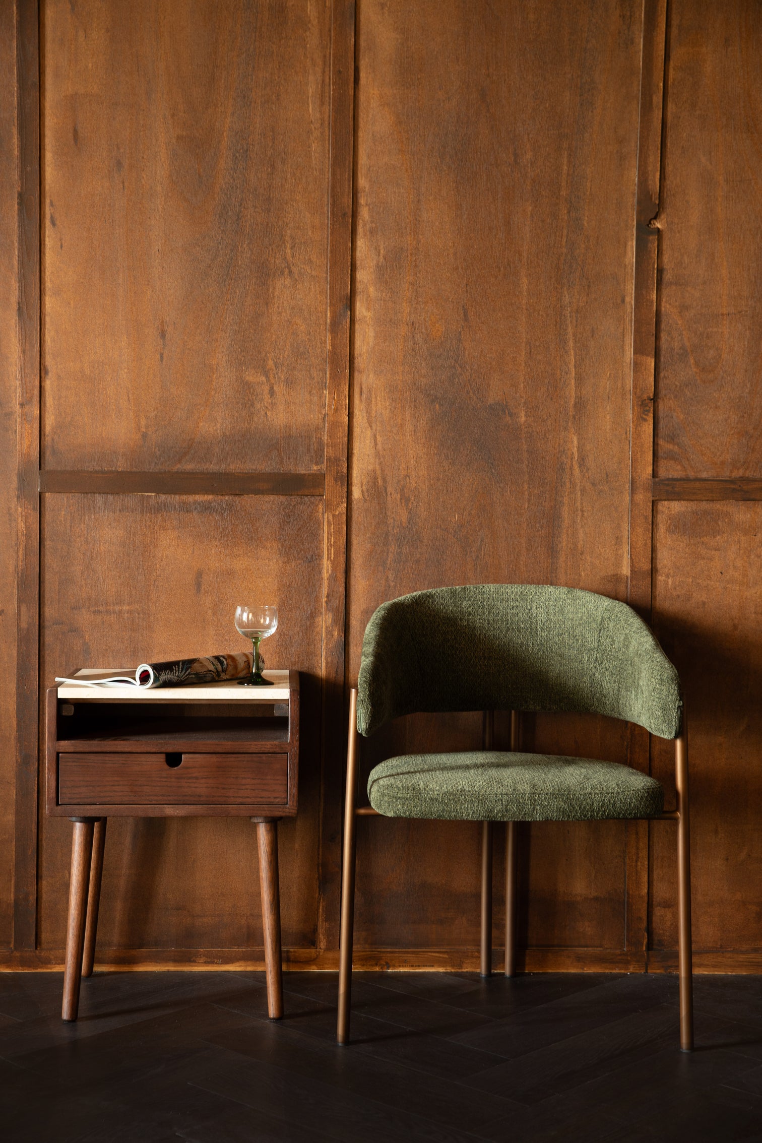 
"Naida" Designer Armchair - Green