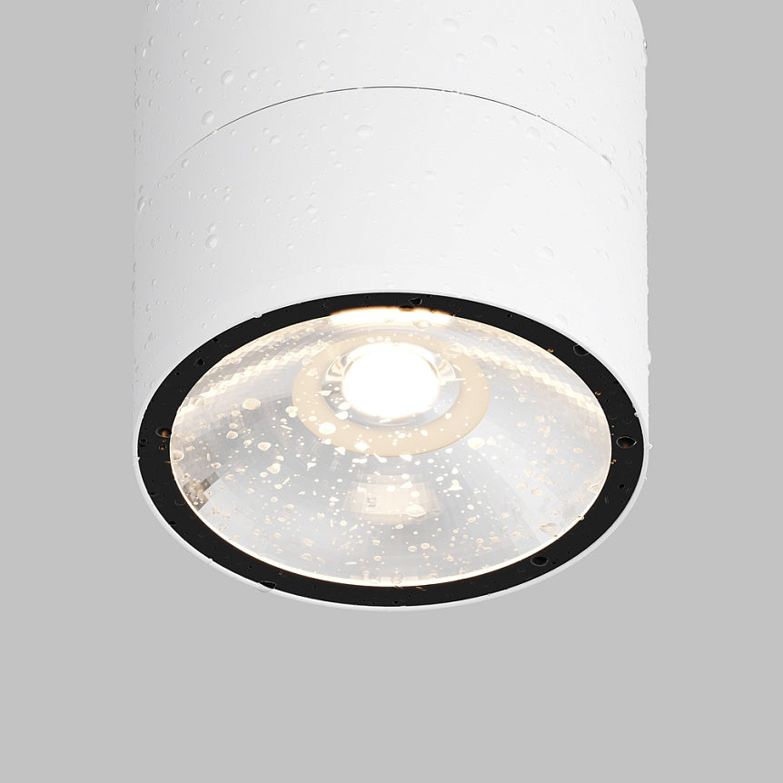 
Plafonnier design d'extérieur « Spin » - Blanc / ø 10,8 cm