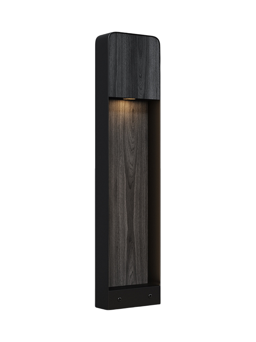 
LED Design Outdoor Floor Lamp "Porte" - Dark wood