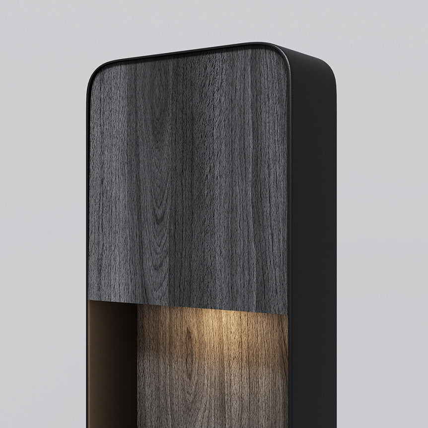 
LED Design Outdoor Floor Lamp "Porte" - Dark wood