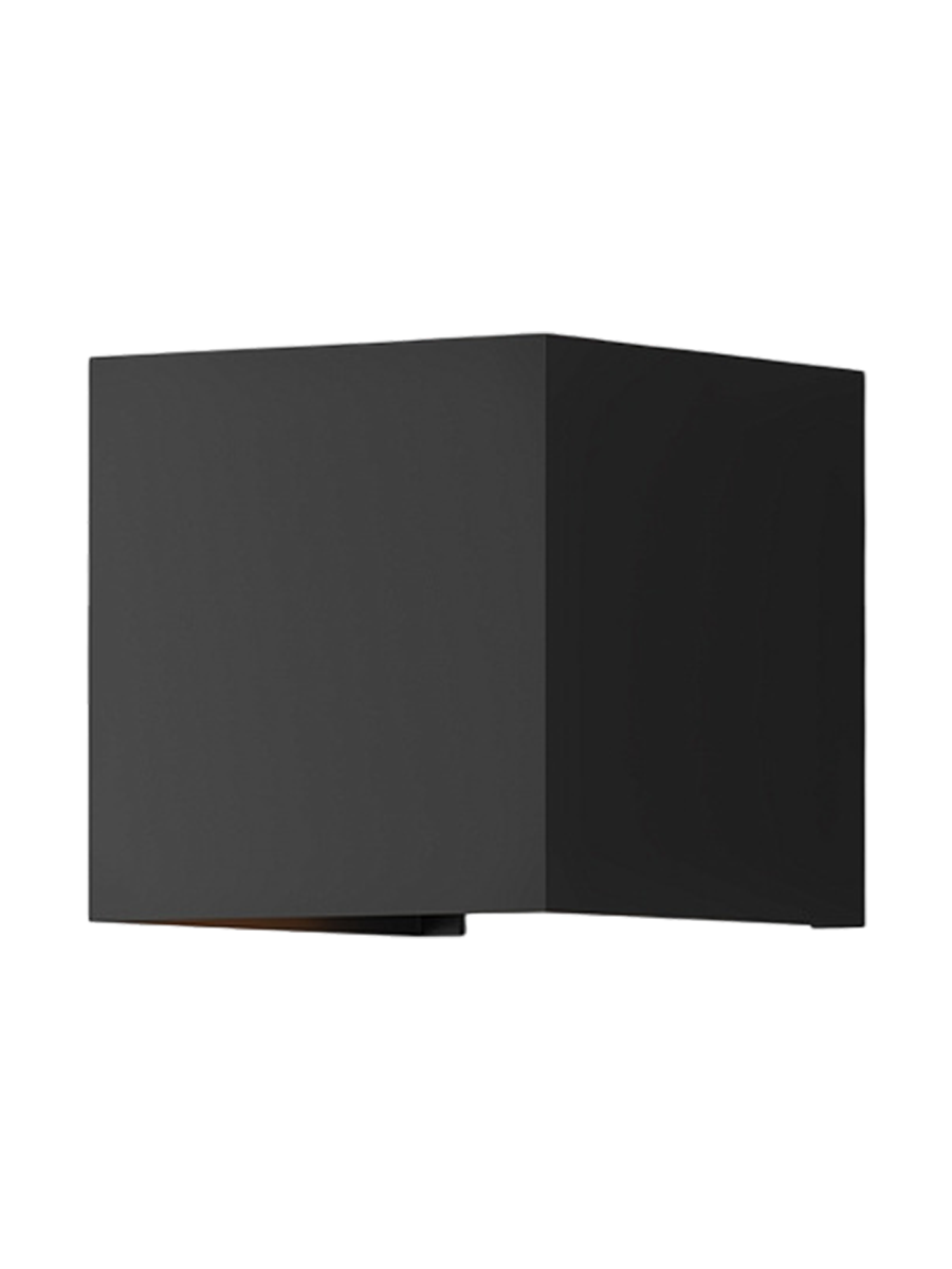 
Square LED Outdoor Wall Light "Fulton" - Black