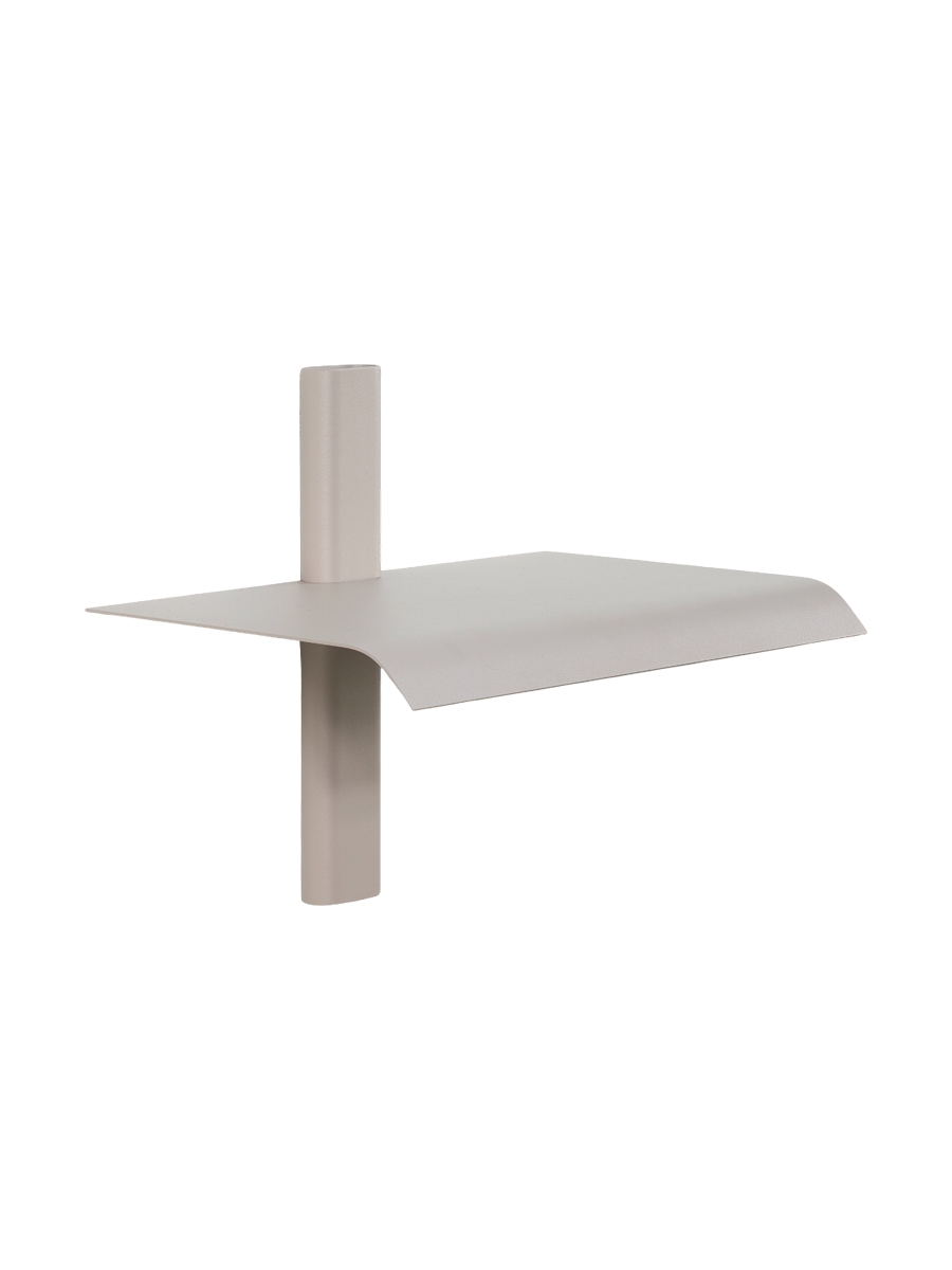 
Étagère murale & table de chevet design « Hola » - Taupe soyeux