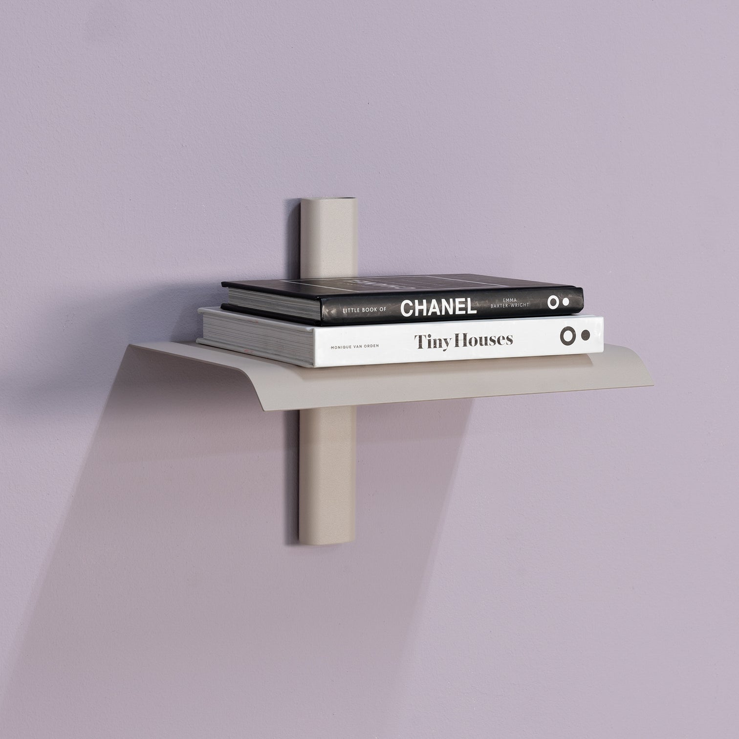 
Étagère murale & table de chevet design « Hola » - Taupe soyeux