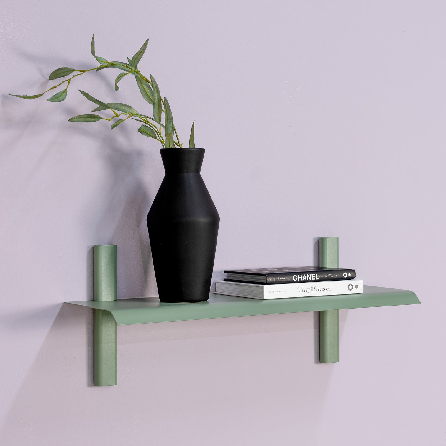 
Étagère murale design « Hola 2 » - Vert Poussiéreux