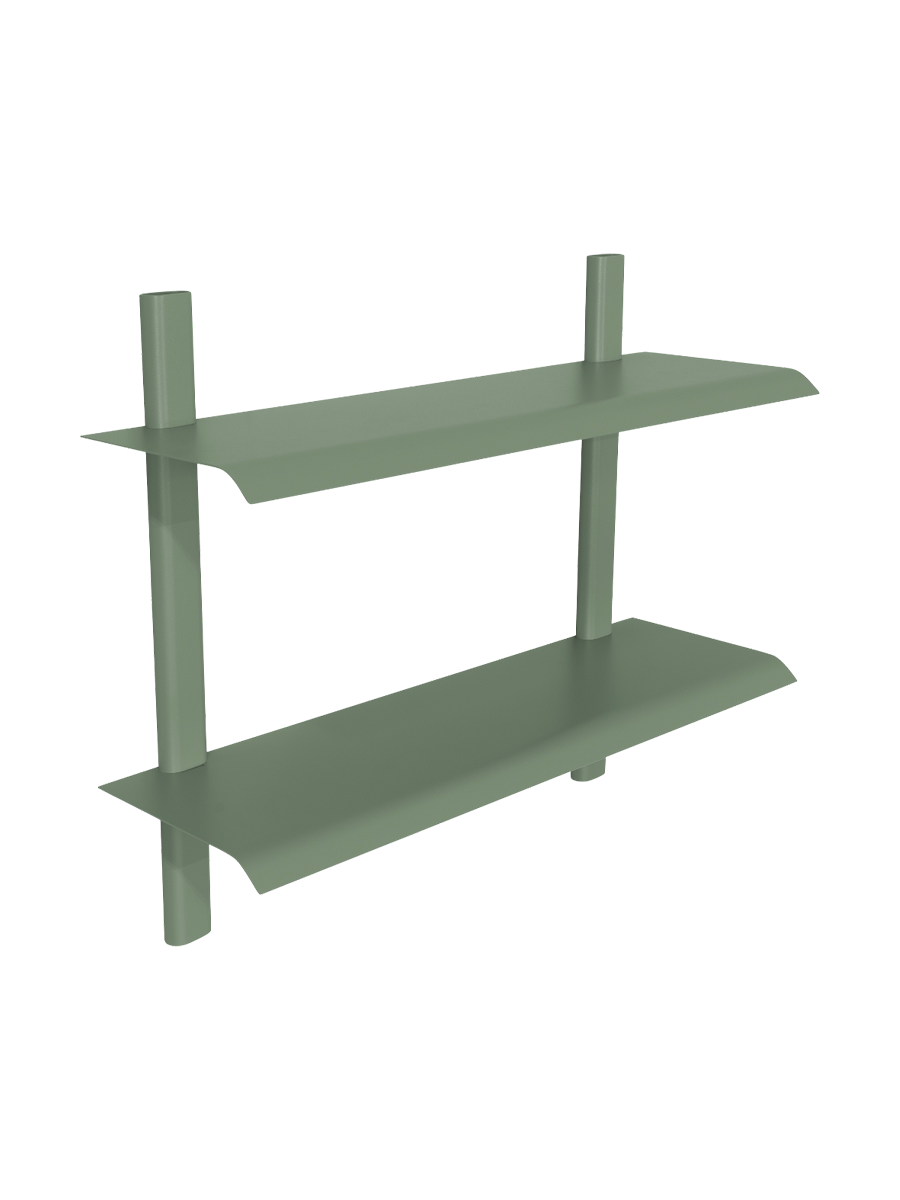 
Étagère murale design « Hola 3 » - Vert Poussiéreux