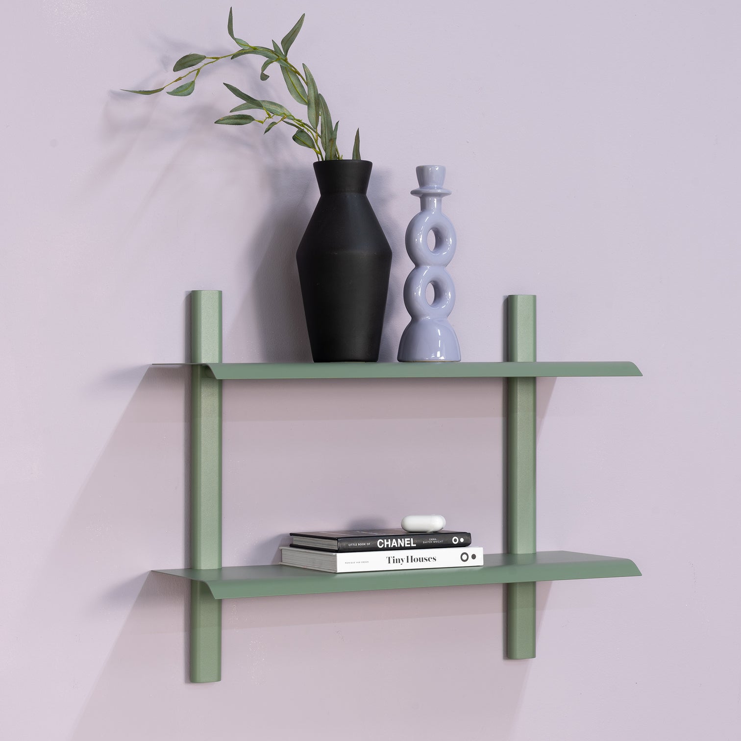 
Étagère murale design « Hola 3 » - Vert Poussiéreux
