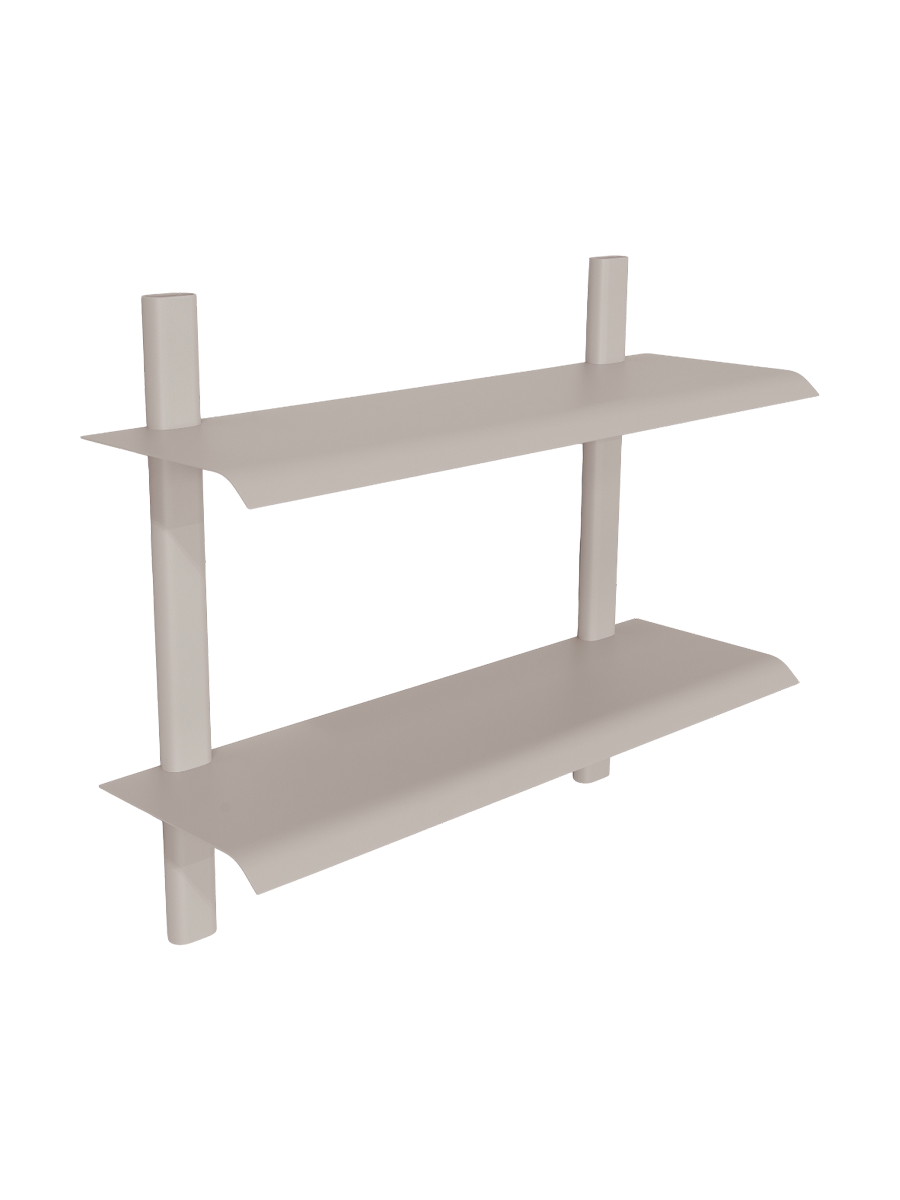 
Étagère murale design « Hola 3 » - Taupe soyeux