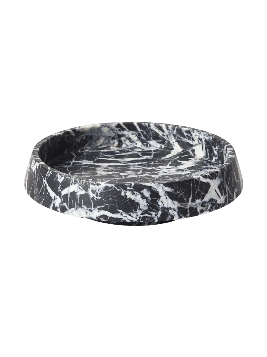 
Handmade, Luxurious "Orion" Marble Tray, Black