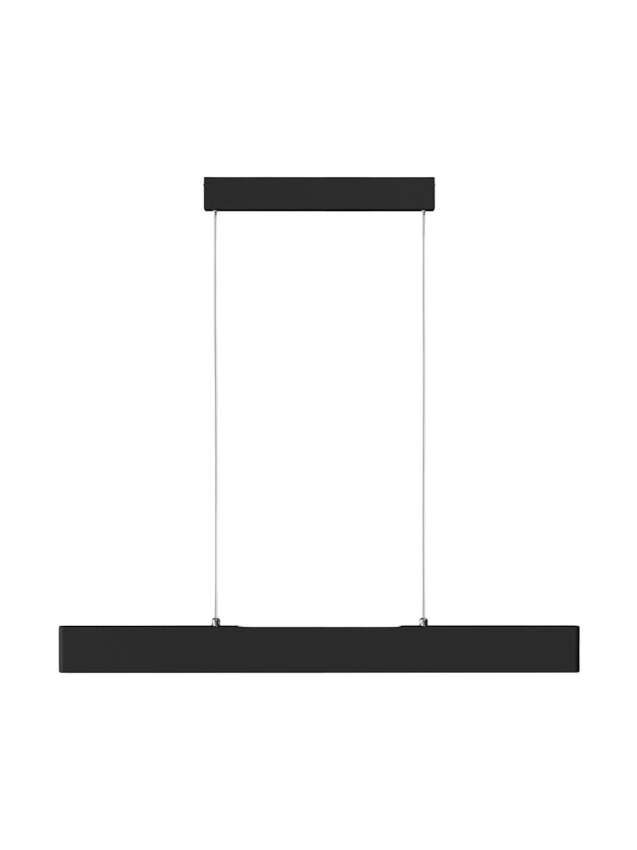
Lampada a sospensione di design a LED “Step” - Nero / 91cm