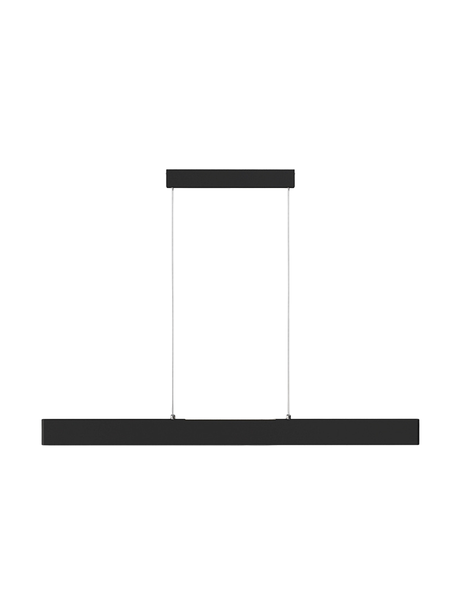 
Lampada a sospensione di design a LED “Step” - Nero / 118cm