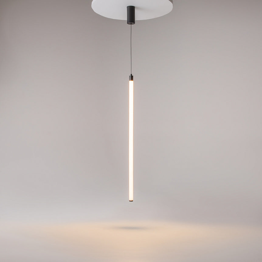 
Lampada a sospensione di design a LED “Ray” - Nero / Ø 3 x 96 cm