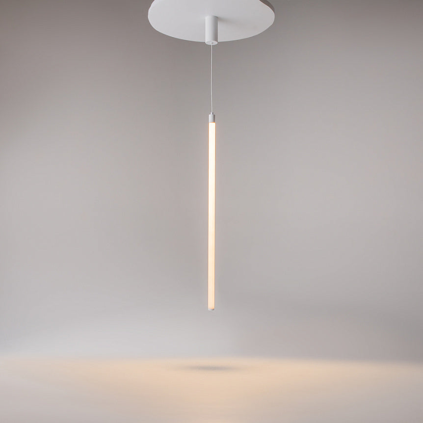 
Lampada a sospensione di design a LED “Ray” - Bianco / Ø 3 x 96 cm