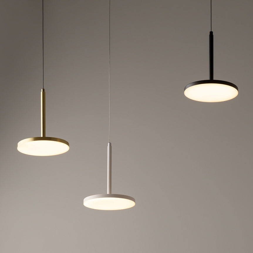 
Lampada a sospensione di design a LED "Plato" - Ottone