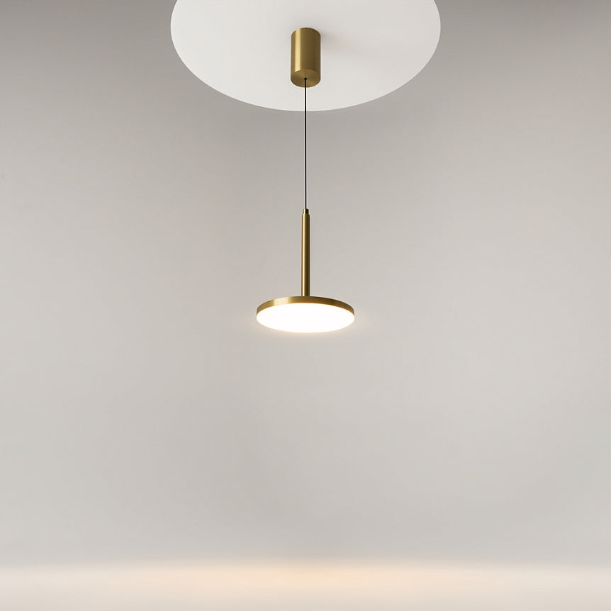 
Lampada a sospensione di design a LED "Plato" - Ottone