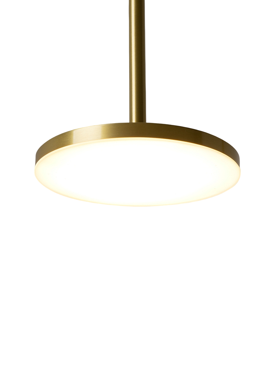 
Lampada a sospensione di design a LED "Plato" - Ottone