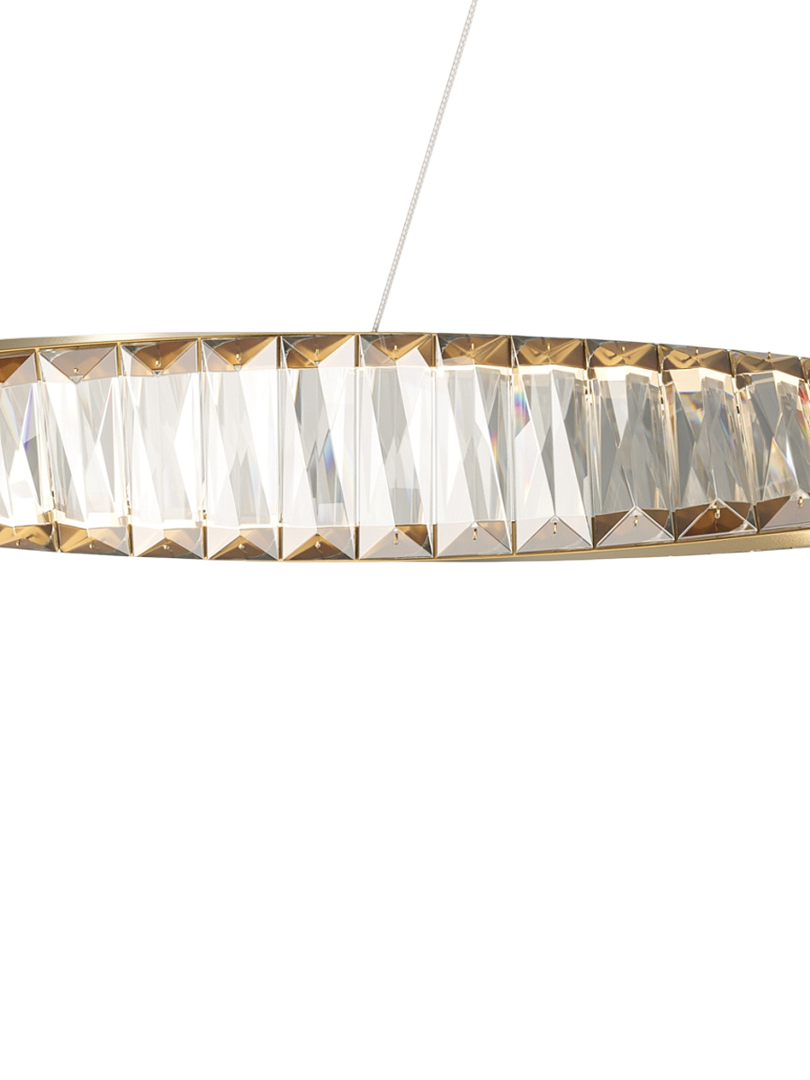 
Wave LED Design Crystal Pendant Lamp "Krone" - 120 cm